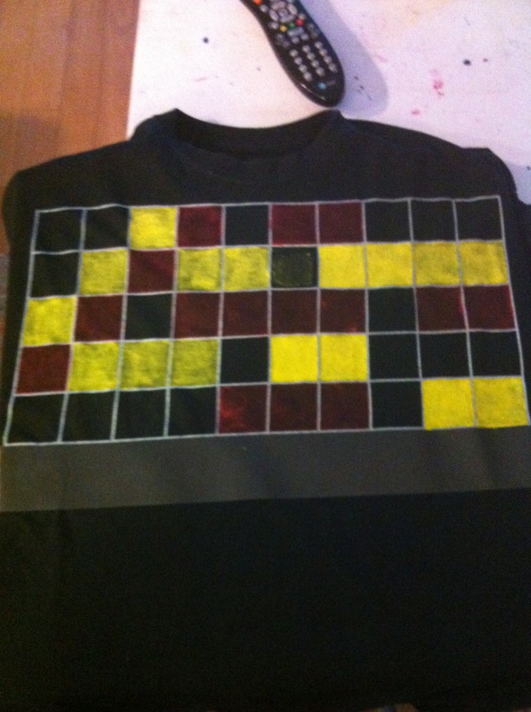 Colorsign painting on a shirt...(in progress)...